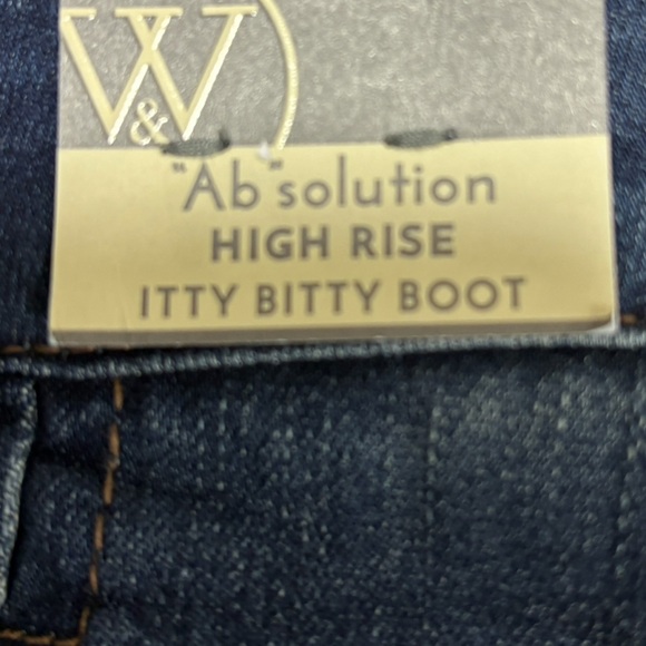 WIT & WISDOM NWT blue brittany itty bitty boot cut jeans 14 - Picture 10 of 11